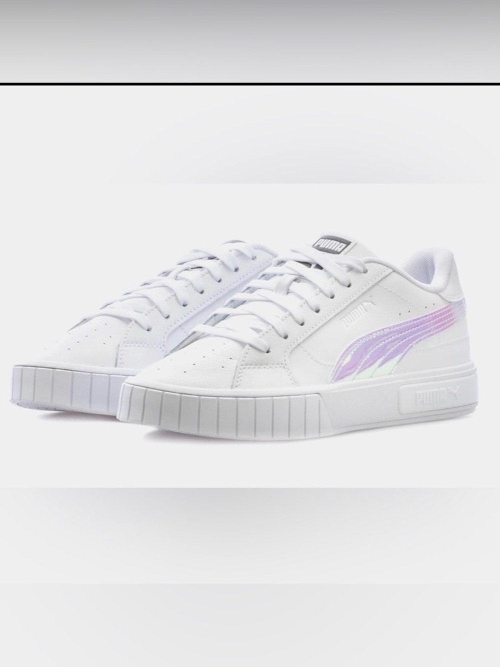 New💗🆕Puma Cali star iris Jr Sneaker - White Junior size 5.5